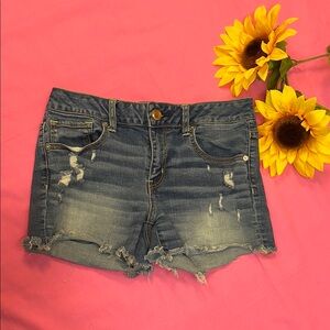 Denim Distressed Women's Shorts